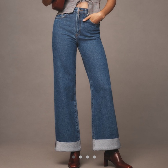 Anthropologie Denim - Anthropologie Pilcro The Austyn High Rise Cuffed Wide Leg Jeans